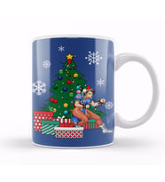 Chun Li Around The Christmas Tree Street Fighter Kupa Bardak Porselen