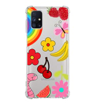 PrintiFy Samsung Galaxy M51 Uyumlu Water Color 5 Baskılı Şeffaf Köşe Korumalı Antişok Kılıf