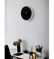 36 Cm Beyaz Zarif Duvar Saati (Standart)