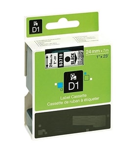 Dymo 53710 Şeffaf Üzerine Siyah Muadil Etiket