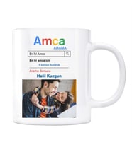 Fotoğraflı Amca Google Arama Motoru Kupa Bardak