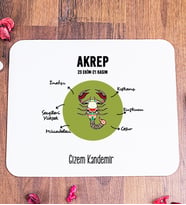 Kişiye Özel Akrep Burcuna Hediye Mouse Pad