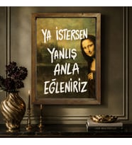 BK Gift Vintage Klasik Sanat Esprili Sözlü Masif Ahşap Çerçeveli Dekoratif Tablo - 6