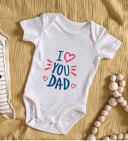 BK Kids I Love Dad Tasarımlı Bebek Body Zıbın - Model 2