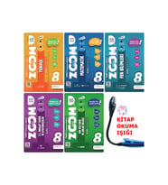 Günay Yayınları 8. Sınıf ZOOM Beceri Temelli Soru Bankası Ful Tam Set + Kitap Okuma Işığı (Çok Renkli)