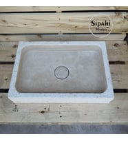 Klasik Traverten Gizli Giderli Lavabo