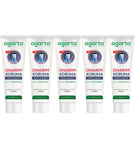 Agarta Doğal Tam koruma Diş Macunu 90 ML Onarım & Koruma (5 Li Set)