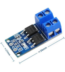 15A 400W Pwm Kontrollü Mosfet Anahtarlama Kartı Dual Mosfet