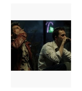 Fight Club Movie Print Tablo Ahşap Poster Dekoratif