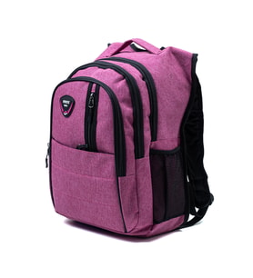 Çok Gözlü Ergonomik Sırt Çantası Su İtici Unisex Okul, Günlük ve Seyahat Çantası Pembe