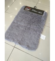 Doğuş Peluş Tavşan Tüyü Gri 2 li Klozet Takımı
