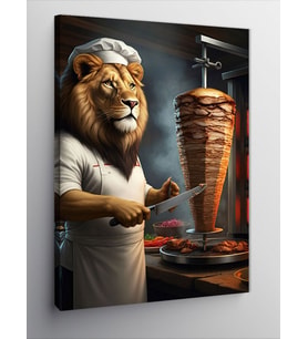 Kanvas Tablo Döner Ustası Aslan