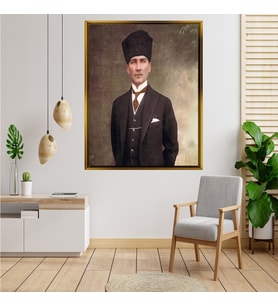 ÇERÇEVELİ ATATÜRK TABLO S746