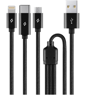 Şarj Kablosu 1mt. Type-C, Lightning, Micro USB