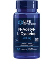NAC,Life Extension, N-Acetyl-L-Cysteine, 600 mg, 60 Capsules (Mavi)