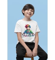 Roblox Baskılı Unisex Oyun Çocuk Tişört (1-12 Yaş)