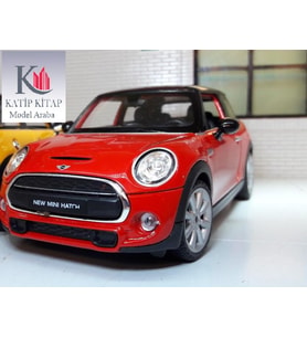 Welly New Mini Hatch Kırmızı-Siyah 1/24 Model Araba