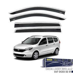 Niken Dacia Lodgy Cam Rüzgarlığı Kromlu 4'Lü 2013+ Sonrası