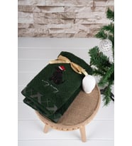 %100 Pamuk İkili 40x75 Cm Yılbaşı Nakışlı Havlu/Havlu Seti (05)