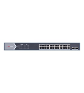 HIKVISION 24port PoE 250w 2-SFP Gigabit Yönetilemez Switch DS-3E0526P-E/M