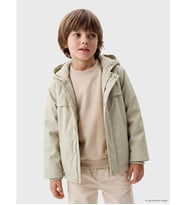 LCW Kids Bej Erkek Çocuk Su İtici Yağmurluk