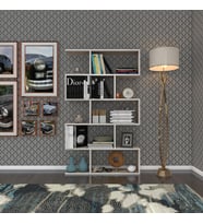 Kenzlife kitaplık firuze 150*090*20 crd duvar rafı