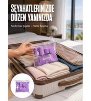 Northcity Yeni Nesil 5 Parça Kompakt Seyahat Kişisel Bakım Seti - Şık ve Sızdırmaz Banyo Çantası