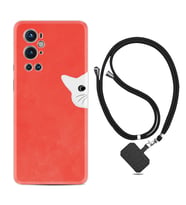 Tecno Spark 9 Pro Kılıf Silikon Boyun Askılı İpli Desenli Silikon Kedoş 1735
