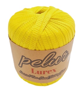 Angel Çanta Aksesuar Pelur Lurex Simli Ribbon İp Sarı Renk