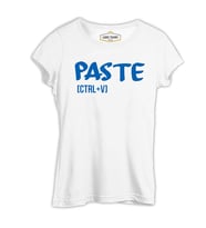 Paste - Ctrl+V Beyaz Kadın Tshirt