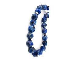 Lapis Lazuli Taşlı Çelik Püsküllü Tasarım Doğal Taş Tesbih