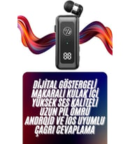 Makaralı Bluetooth Kulaklık Telefon Uyumlu Makaralı TF Kart Girişli Güç Göstergeli