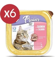 Plaisir Pate Somonlu Kedi Konservesi 6X100 gr