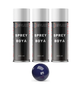 3 Adet Ral 5002 Lacivert Sprey Boya 400 Ml.