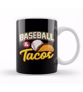 Baseball & Tacos Funny Athlete Taco Obsessed Kupa Bardak Porselen