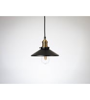 RİOLİGHT RETRO4,RUSTİK MUTFAK,ODA,KOLİDOR,CAFELER İÇİN TEKLİ E27 DUYLU METAL SARKIT AVİZE ÇAP:23CM (Siyah)