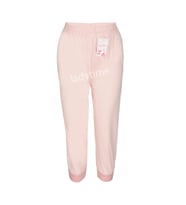 Paça Dantelli Ağlı Dizaltı Kadın Tayt pc2 (Pembe)
