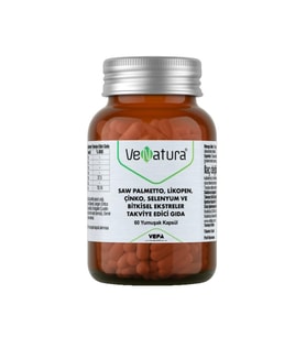 VeNatura Saw Palmetto, Likopen, Çinko, Selenyum 60 Yumuşak Kapsül