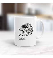 Kurt Kışı Geçirir Ama Yediği Ayazı Unutmaz Sözlü ve Kurt Baskılı Kupa Bardak
