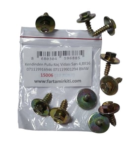 Kendinden Pullu Koç Vidası Sarı 4,8X16 071119916946 071119901294 BMW (10 ADET) 15006