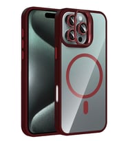 Joko Apple iPhone 16 Pro Remim Lensli Magsafe Standlı Kapak - Bordo
