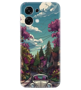 Oppo A6 Pro Kılıf Boutique Baskılı Resimli Tosbağa Pcode -084