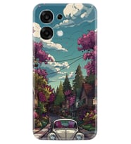 Oppo A6 Pro Kılıf Boutique Baskılı Resimli Tosbağa Pcode -084