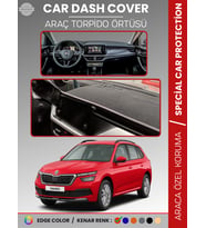 SKODA KAMIQ (2019-2024) Torpido Örtüsü Ön Göğüs Halı Torpido Koruma Birebir Uyum Kaymaz UV Koruma