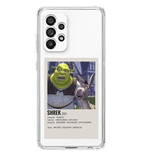 Samsung Galaxy A33 Uyumlu Shrek Minimalsit Poster Desenli Şeffaf Telefon Kılıfı
