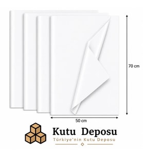 50x70 cm Beyaz Pelur Kağıt (1 KG)