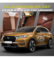 Ds Automobiles DS7 Kahverengi Renk Tay Tüyü Cepli & Terletmez Sırtlı Oto Koltuk Minder Seti - Koltuk Koruma Kılıfı (ÖN & ARKA TAM SET)