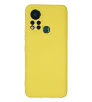 Mey İthalat® İnfinix Hot 11s Kılıf Nano içi Kadife Silikon - Sarı