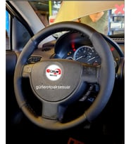 Opel Combo Uyumlu,Dikme Direksiyon Kılıfı Noktalı-Soft Siyah (38×105CM)