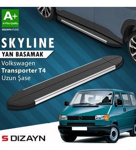 S-Dizayn VW Transporter T4 Uzun Şase Skyline Krom Yan Basamak 253 Cm 1995-2003 A+ Kalite